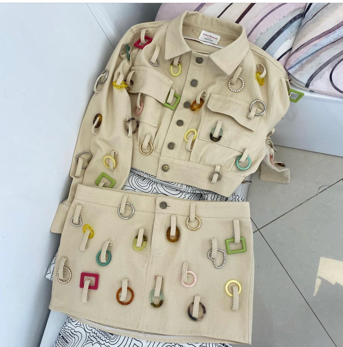 Hoops Jacket and Skirt - Image 3