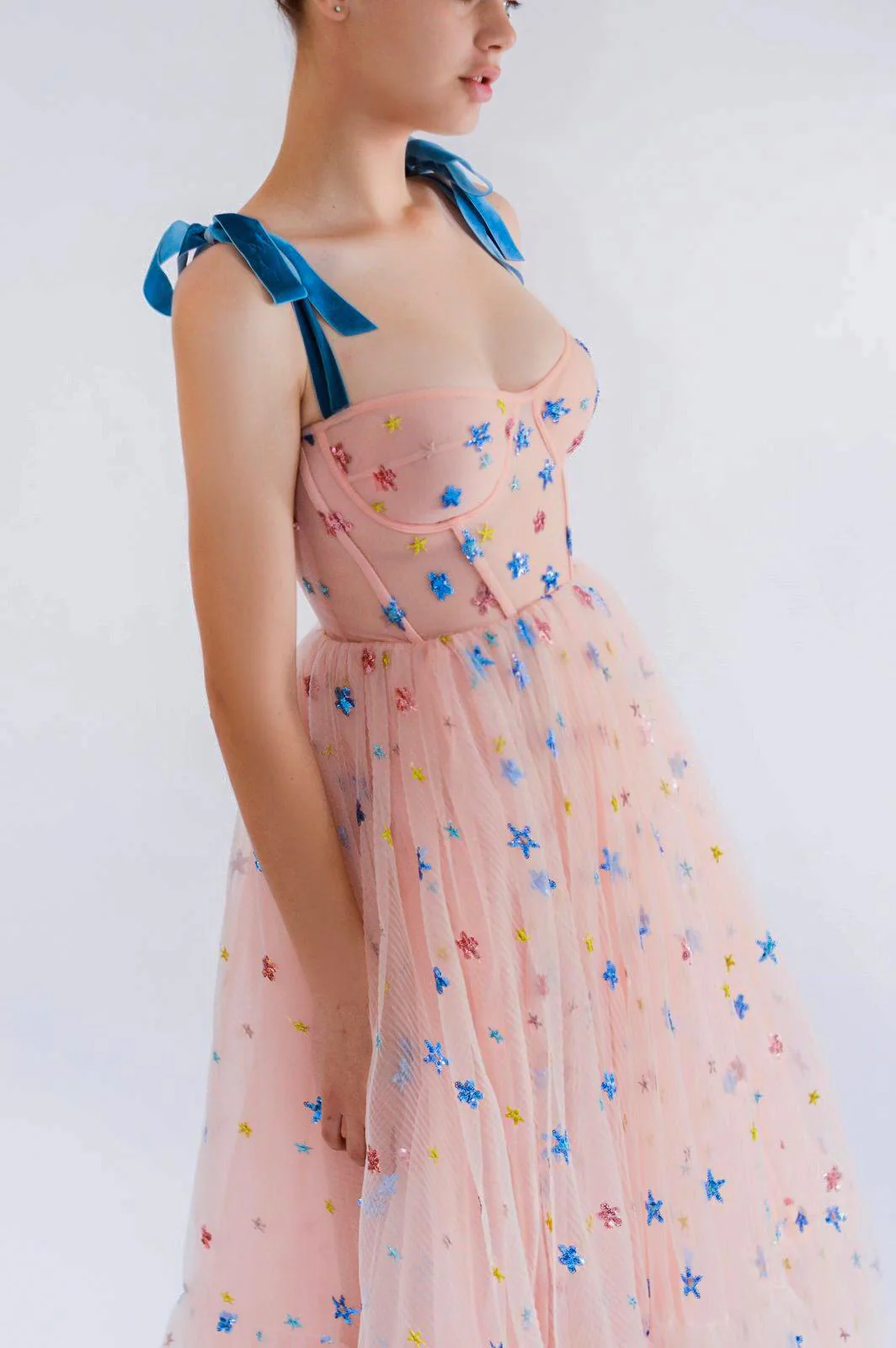 Pink Sky Midi Dress - Image 4