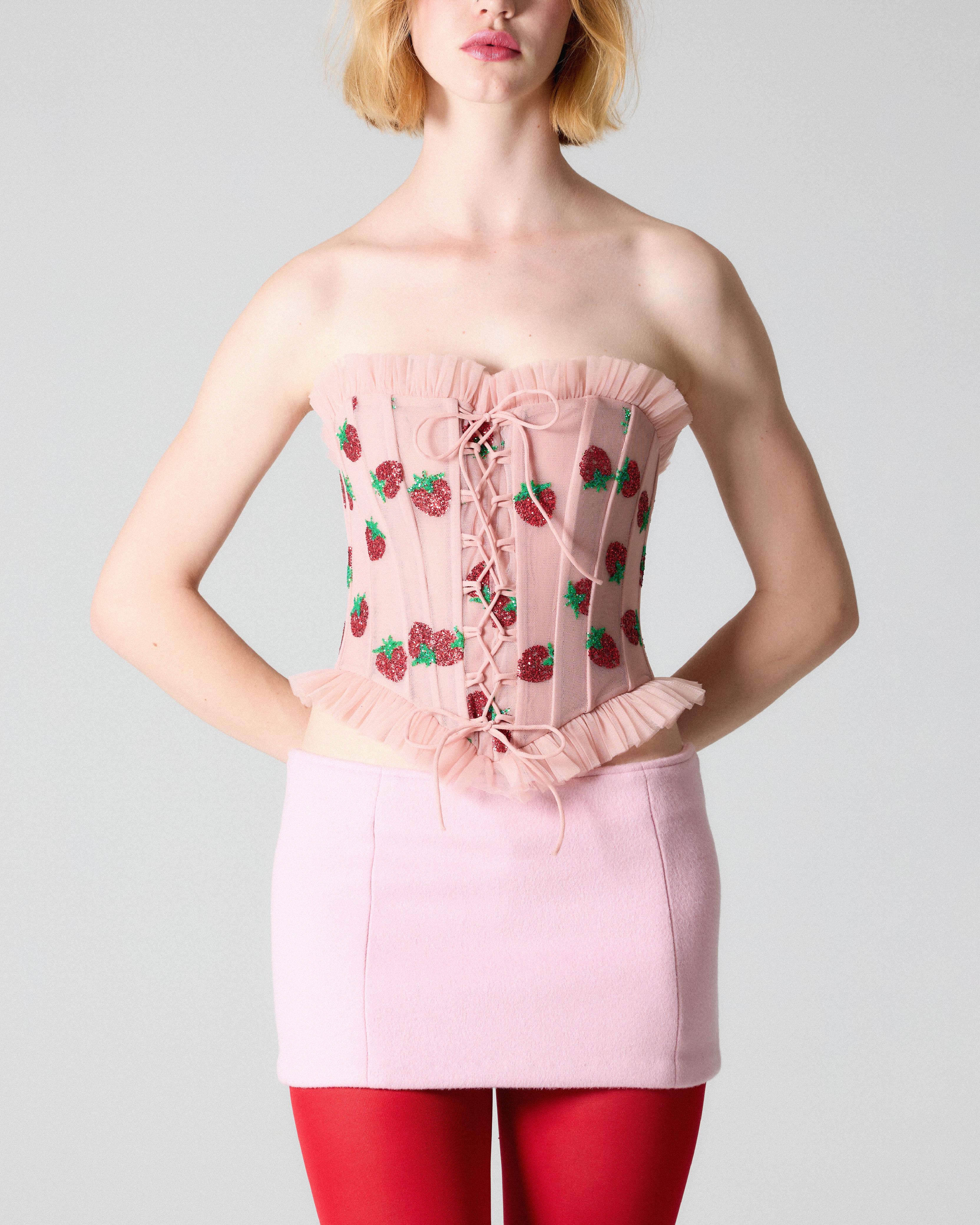 Pink Wool Skirt - Image 3